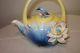 Franz Kingfisher & Lotus Flower Porcelain Teapot Leisure Nib