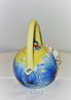 Franz Kingfisher & Lotus flower porcelain teapot Leisure nib