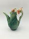 Franz Porcelain Brilliant Blooms Canna Lily Collection Teapot With Original Box