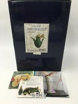 Franz Porcelain Brilliant Blooms Canna Lily Collection Teapot with Original Box