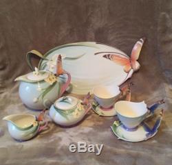 Franz Porcelain Butterfly Tea Set Excellent Condition