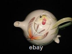 Franz Porcelain Butterfly tea pot set (tea for one) very unique sculptured