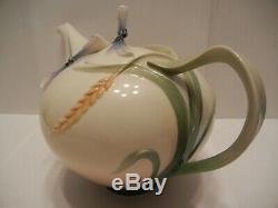 Franz Porcelain Collection Dragonfly Teapot Nib Fz00117 Signed Jen Woo