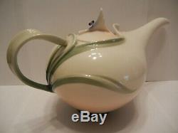 Franz Porcelain Collection Dragonfly Teapot Nib Fz00117 Signed Jen Woo