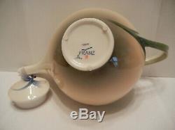 Franz Porcelain Collection Dragonfly Teapot Nib Fz00117 Signed Jen Woo