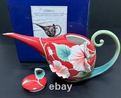 Franz Porcelain Collection Hibiscus Tea Pot2006 Fz00983