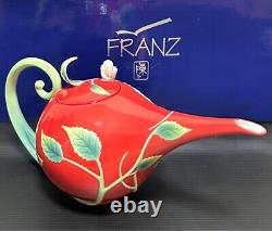 Franz Porcelain Collection Hibiscus Tea Pot2006 Fz00983