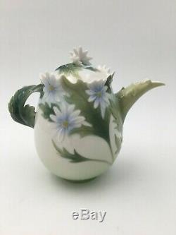 Franz Porcelain Collection Lady Bug Teapot with Original Box