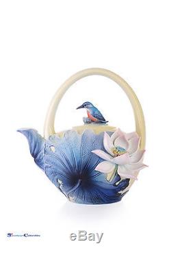 Franz Porcelain Leisure Kingfisher Teapot FZ03483 New 2015