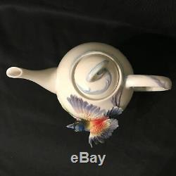 Franz Porcelain Shangri-La Bird Of Paradise Teapot FZ02389 PERFECT
