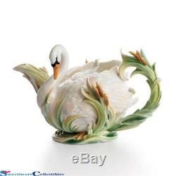 Franz Porcelain Swan Lake Teapot Splendor