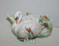 Franz Southern Splendor Swan Sculptured Porcelain Teapot Kathy Ireland