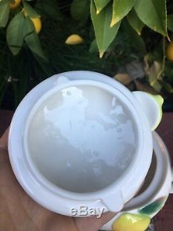 Franz porcelain collection Lemon Teapot & Lid Fruit Excellent! White