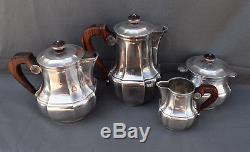 French silverplate Christofle Coffee Pot / Tea Set Gallia Circa 1940's the cafe