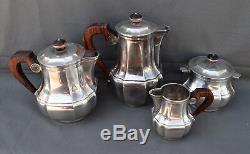 French silverplate Christofle Coffee Pot / Tea Set Gallia Circa 1940's the cafe