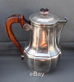 French silverplate Christofle Coffee Pot / Tea Set Gallia Circa 1940's the cafe