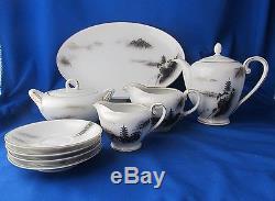 Fukayawa Arita Tea Pot Serving Set Fine China Hand Painted Tea Pot Serving Set