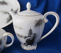 Fukayawa Arita Tea Pot Serving Set Fine China Hand Painted Tea Pot Serving Set