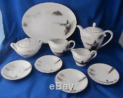 Fukayawa Arita Tea Pot Serving Set Fine China Hand Painted Tea Pot Serving Set