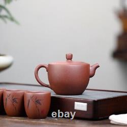 Full Handmade Tea Set True Yixing Zisha Purple Clay Original Ore Tea Pot Cup New