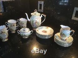 GORGEOUS CHODZIEZ POLAND 27 ps. Set, Tea Pot, Creamer, Sugar bowl, cups & Saucers