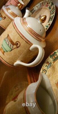 GUCCI Greek Mythological Teapot Set With Creamer And Sugar Pot