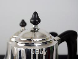 German Art Deco Modernist Tea Coffee Set Silver Plated WMF Era Mid Century Rare