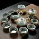 Geyao Porcelain Crackle Glaze Kungfu Tea Set Tea Pot Gaiwan Tea Cup Gift Set