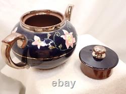 Gibson & Sons Silvoe Art Ware Tea Pot Set Albany & Harvey Blue Numbered Burslem