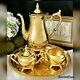 Gold 24k Electroplated Tea Set With Tray From International Silver 4 Pc Set