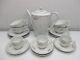 Gold Standard Genuine Porcelain Tea Pot-4 Cup-4 Saucer-3 Expresso Cups 4 Saucers