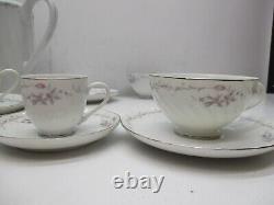Gold Standard Genuine Porcelain TEA POT-4 Cup-4 Saucer-3 Expresso Cups 4 Saucers