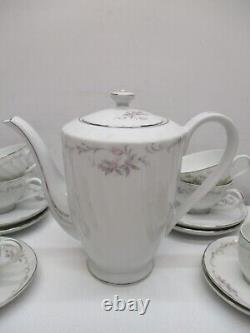 Gold Standard Genuine Porcelain TEA POT-4 Cup-4 Saucer-3 Expresso Cups 4 Saucers