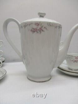 Gold Standard Genuine Porcelain TEA POT-4 Cup-4 Saucer-3 Expresso Cups 4 Saucers