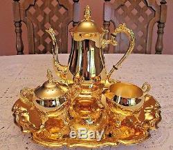 Gold Toned Coffee/Tea Set