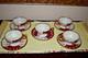 Golden Apricot 1942 Tea Set With 5 Cups & Saucers, Tea Pot, Sugar & Creamer