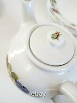 Gorgeous 21 pc Corning Corelle Summer Blush Dinner Set Plates Sugar Bowl Teapot+