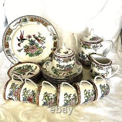 Gorgeous Oriental Tea Set Service For 6