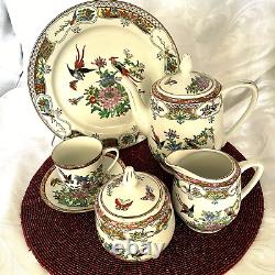 Gorgeous Oriental Tea Set Service For 6