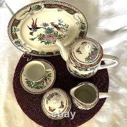 Gorgeous Oriental Tea Set Service For 6