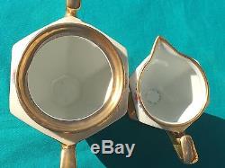 Gorgeous PICKARD Hand Painted Artist Signed 3 Pc. Coffee Set Circa 1912