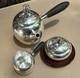 Gorham Hibiscus Sterling Silver Coffee Pot Tea Chocolate Creamer Sugar Jar Set