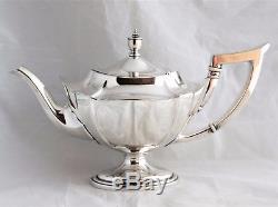 Gorham Sterling Silver Plymouth 4 Pieces Tea Set TEAPOT SUGAR BOWL CREAMER BOWL