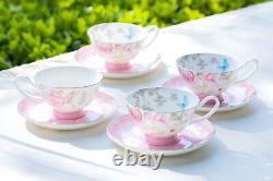 Grace Teaware Beau Rose Bone China Tea 11-piece Set