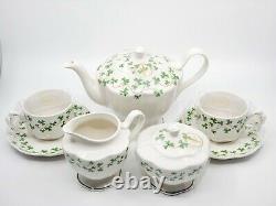 Grace Teaware Shamrock Fine Porcelain 9-Piece Tea Set