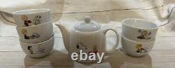 HTF New in Box Sun Hing Snoopy & Friends Peanuts Tea Pot Strainer & Cup Set NIB