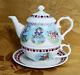 Halcyon Days/fortnum & Mason Alice In Wonderland Tea For One Teapot Set