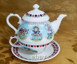 Halcyon Days/fortnum & Mason Alice In Wonderland Tea For One Teapot Set