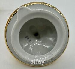 Hand Paint 24kt Gold Porcelain Coffee Pot Bavaria Germany BEAUTIFUL RARE & CLEAN