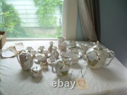 Hand-made Porcelain Coffee and Tea Set 22 Matched Pieces Fenix Kislovodsk withCOA